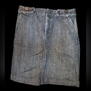 Talbots Classic Blue Denim Pencil Skirt